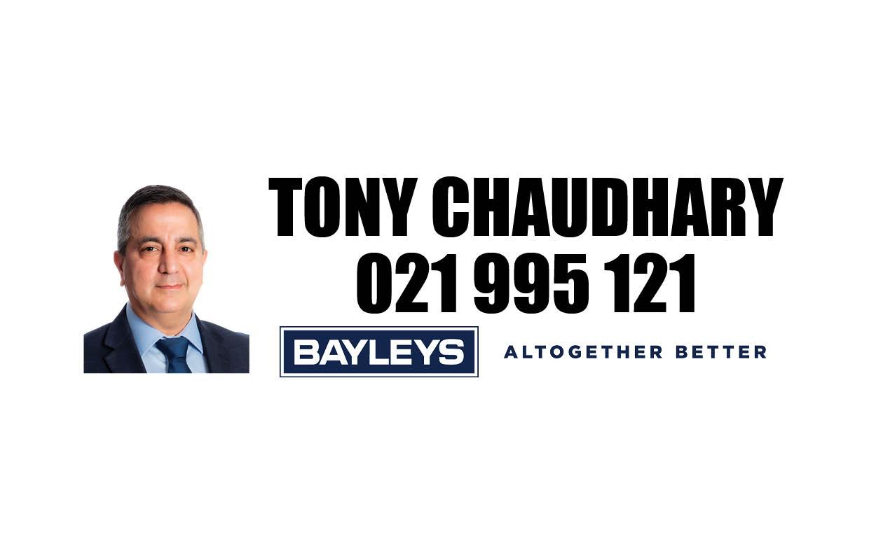 Tony Chaudhary - Bayleys Tony Chaudhary Bayleys sponsor card